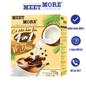 cà phê cốt dừa hòa tan